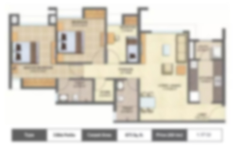 Sumit Passcode Sky World 3bhk flat